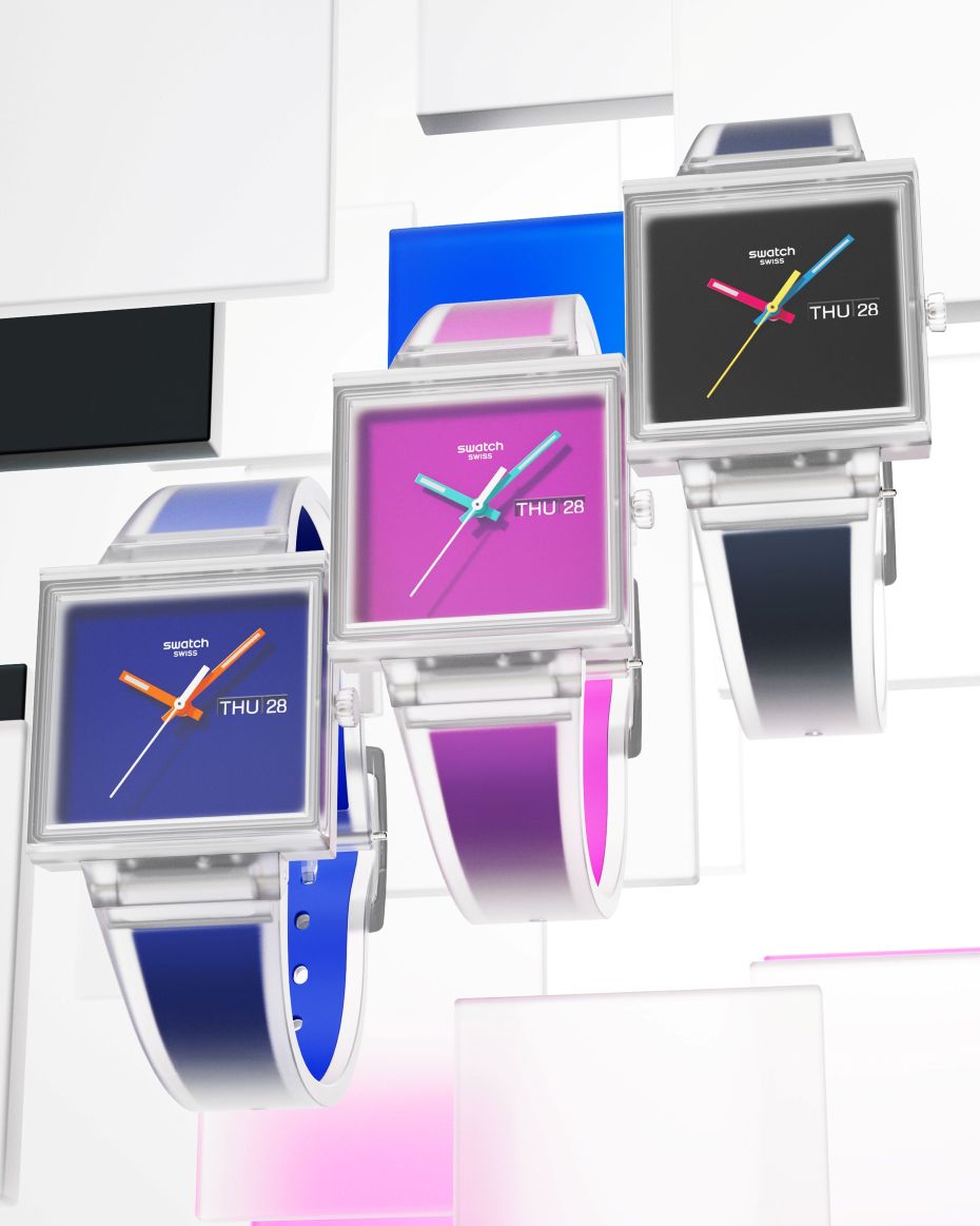 Swatch เปิดตัวคอลเลกชัน WHAT IF…JELLY? มิติใหม่แห่งรูปทรงสี่เหลี่ยม