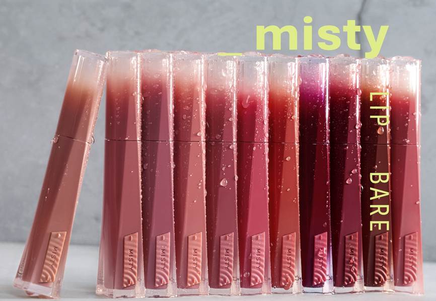 สัมผัสลุคปากฉ่ำวาว เบาสบายเหมือนพึ่งจิบน้ำ กับ ‘Misty Lip Bare’ #Mistyลิปจิบน้ำ