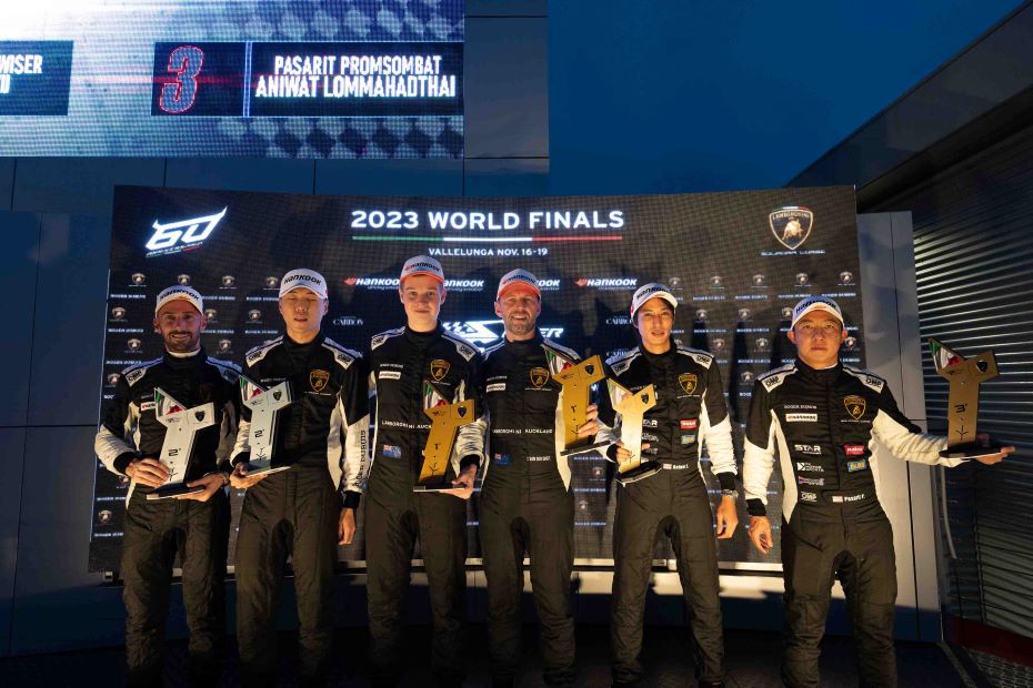 ภาสฤทธิ์ พรหมสมบัติ และคู่หู ผงาดวงการโมโตสปอร์ตคว้าแชมป์ Lamborghini Super Trofeo Asia รุ่น Am Class สร้างประวัติศาสตร์ครั้งแรกของประเทศไทย