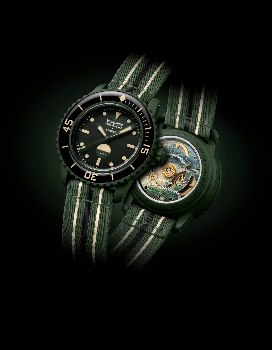 BLANCPAIN X SWATCH นาฬิกาน้องใหม่ในคอลเลกชัน BIOCERAMIC SCUBA FIFTY FATHOMS